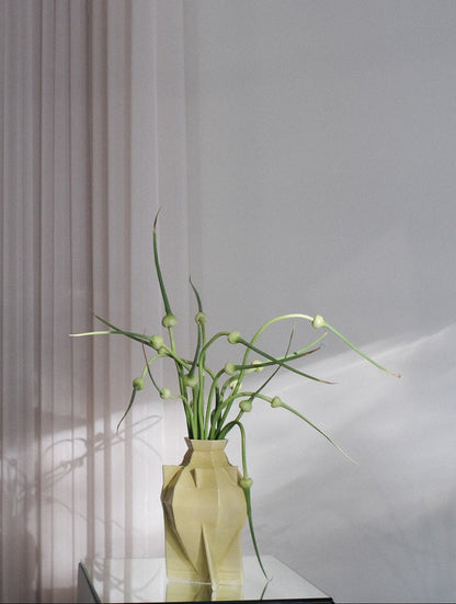 The Spaceship Vase in Chartreuse
