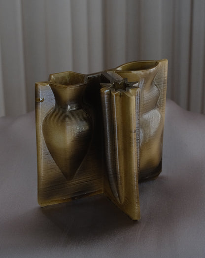 The Unvase in Golden Espresso