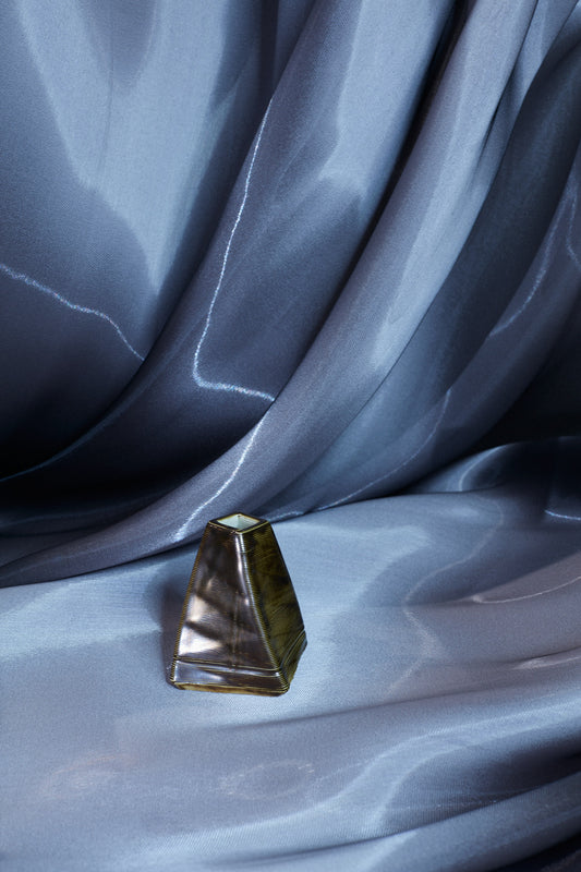 Geo Pyramid Bud Vase Bronze